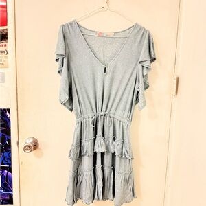 Free People Ruffle Mini Dress